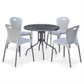 Комплект мебели для кафе TD90/XRF065AW-White (4+1) - фото 30515