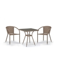 Комплект плетеной мебели T282BNT/Y137C-W56 Light brown 2Pcs - фото 30657