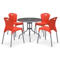Комплект мебели для кафе TD90/XRF065AO-Orange (4+1) - фото 30773