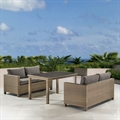 Комплект плетеной мебели T256B/S59B-W65 Light brown - фото 30814